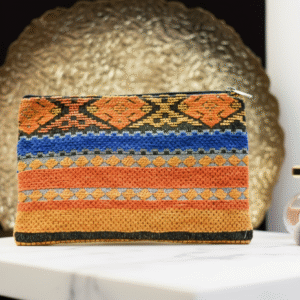 Pochette Tissée en coton – Élégance artisanale - Orange